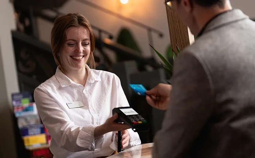 Card payment in hotel