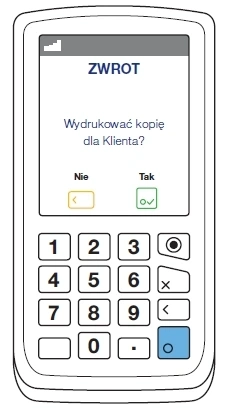 Sprzedaż  Wydrukować kopię dla Klienta?
